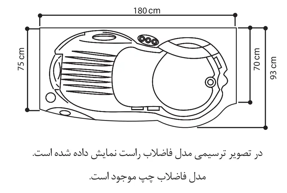 نقشه فنی وان جکوزی سنتی